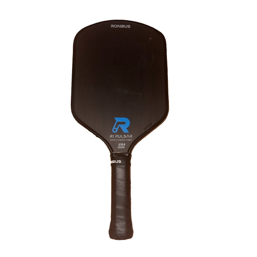 Ronbus R1 Pulsar 16mm Pickleball Paddle Raw Carbon Fiber Used